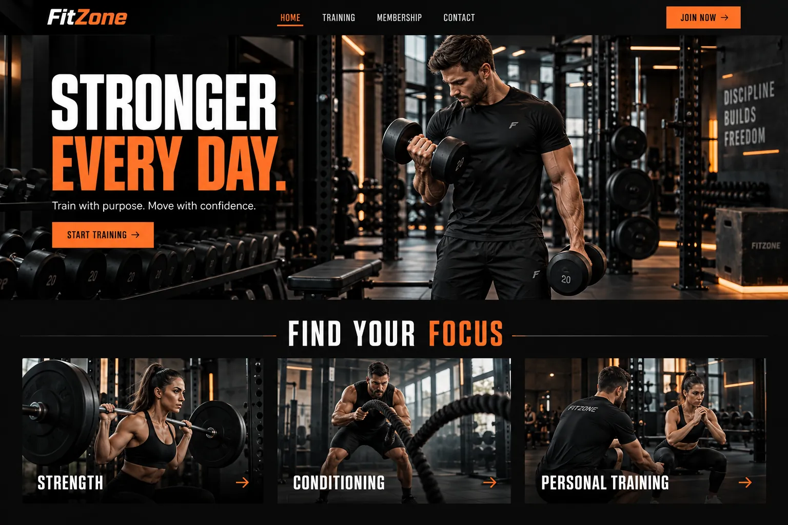 Gym & Fitness Website