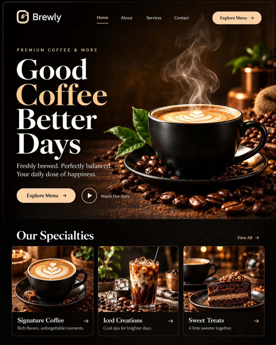 Coffee Shop Website