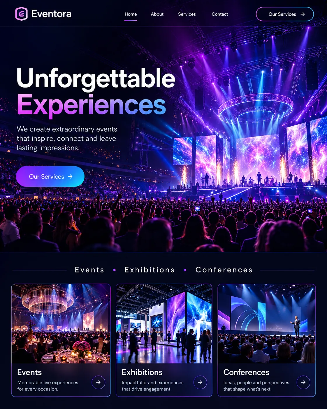 Exhibition & Events Website