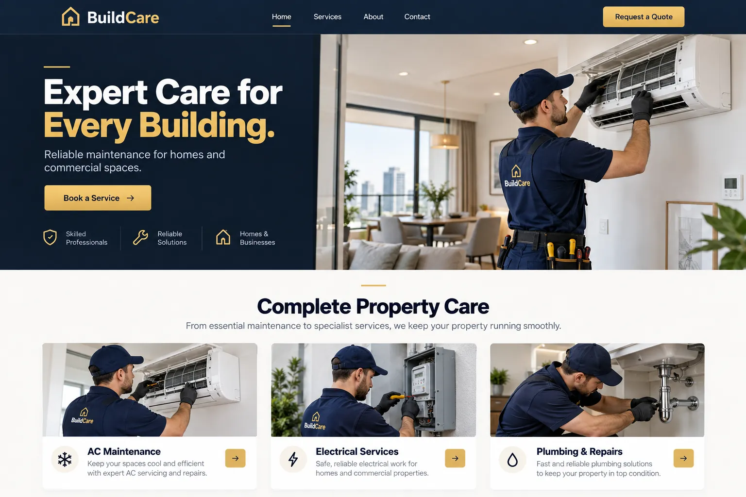 Building Maintenance Website